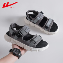 Back Force Sandals Mens Summer 2021 New Beach Shoes Non-slip Outside Wearing Sandals Soft-bottom Ins Boomers Shoes