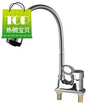 Basin faucet double hole faucet double foot faucet hot and cold faucet three hole wash basin water l faucet Basin