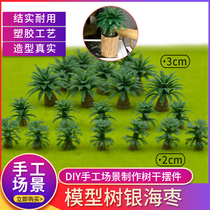DIY Architectural Sharpan Environmental Design Model Material Scene Making Model Tree Decorative Tree Finished Tree Silver Seadates