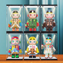 POPMART bubble Mater MEGA SPACE MOLLY series model acrylic display case dust cover