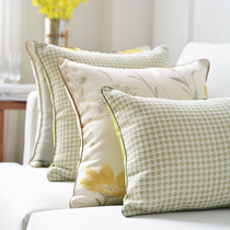 American Pillow sofa living room custom small pillow case removable and washable simple European cushion bedside large backrest soft bag