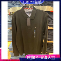 Tommy Hilfiger Tommy mens fall new pure cotton long sleeve polo shirt Canadian straight mail special cabinet
