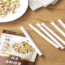 Wheat straw sealing clip food preservation clip plastic bag snack bag sealing clip multifunctional artifact 6 packs