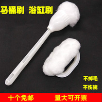 White Soft Gross Toilet Brush Respectfully Brush With Lid Toilet Brush Long Handle Squeeze Water Toilet Brushed Fiber Brush