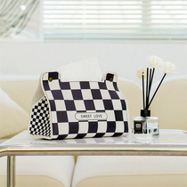 Tissue box creative simple light luxury living room tea few car in carton retro in napkin carton