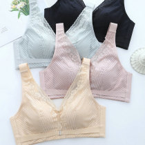 No steel ring large size vest type middle-aged and elderly mother big chest small bra thin womens underwear summer Full Cup
