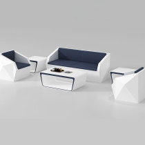 Simple Sofa Tea Table Composition Office Leisure Minima Atmospheric guests Reception Lounge Diamond Creative Sofa