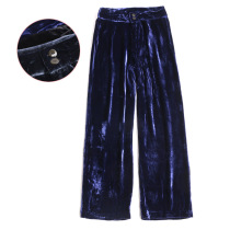 C462 New Silk Fix Pants Sand Silk Digital Trousers Hundred Leisure and Relax Trousers comfortable and casual