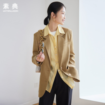 Suit jacket womens spring and autumn 2022 new Korean version loose casual ladies high-end design sense small suit