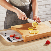 Wood Yaxuan Red Oak with Pallet Cutting Board Solid Wood Knife Board Household Cutting Board Kitchen Chopping Board Cutting Board Solid Wood