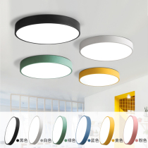 Ceiling light led Ultra-thin Macaron round childrens room light Square simple modern living room aisle corridor light