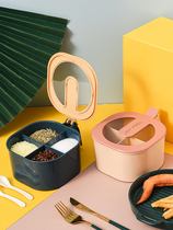 Kitchen Seasoning Box Modern Minima for home high-end Salt MSGs web Red Box Seasoning Jar High Face Value Small