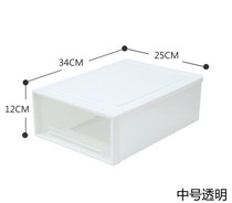 Storage drawer-type clothing wardrobe transparent box storage toys large plastic small box clothes finishing box