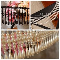 Heavy industry Hanging beaded Su pearl lace DIY curtains Home textile Stage clothing headdress bag decorative accessories