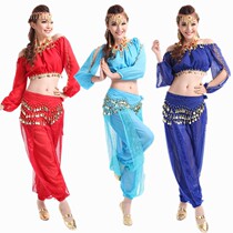 Indian dance performance clothing new belly dance suit practice practice dance performance clothing long sleeve bloomers suit