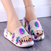 Summer lady cute slippers bathroom anti-slippery soft solid home bathroom cute cartoon cat thick solid bathroom