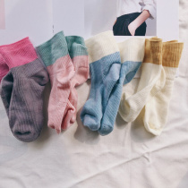 City girl baby socks socks cotton socks 2019 summer new girl dress thin color beautiful