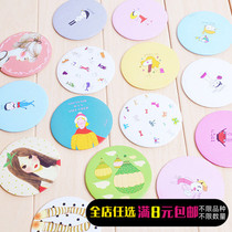 Makeup with small mirror small round mirror small freshener cartoon round portable mirror Cosmetic mirror Cosmetic use