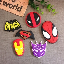 Soft plastic refrigerator stickers Custom Spider-man Batman logo Optimus prime animation logo image whiteboard stickers Magnetic stickers