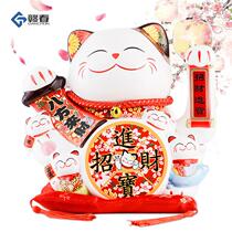Ganchun electric lucky cat electric shake hand Ceramic ornaments New store opening shop housewarming Wedding gifts for children