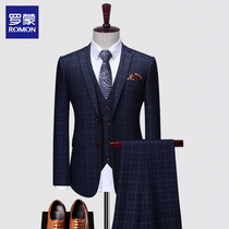 Luo Monhan version of the suit suits the mens suit casual fashion trends Young men Business Suits Career Suit Handsome