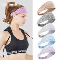 Sports hair tie Hair band Hair band one-piece running outdoor fitness yoga sweat-absorbing hair tie scarf antiperspirant belt