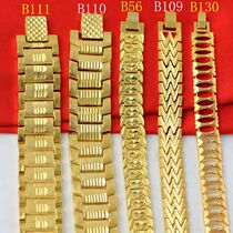 Gilded male bracelet overbearing brass Eurocoin gold jewellery Vietnam Shakin thick bracelet to send boyfriend gifts for a long time