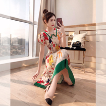 First love nepotism Gentle Closets Cashew 2022 New Womens Clothing Summer Design Sensation Small Crowdflower Snowspun Dress