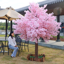 Simulation cherry blossom tree large peach blossom tree wishing tree indoor hotel shopping mall decoration landscape plant wedding