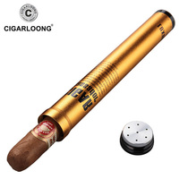  CIGARLOONG Cigar MOISTURIZING Tube TRAVEL PORTABLE STAINLESS Steel SINGLE TUBE HUMIDIFIER CIGAR ACCESSORIES