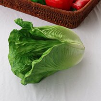 Simulation vegetable leaf lettuce leaf fake vegetable model cabinet supermarket decoration photography props fake lettuce decoration leafy vegetable