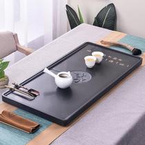 Household Wujin Stone tea tray whole piece handmade polished stone tea table simple tea tray drain tray Tea Sea can be customized