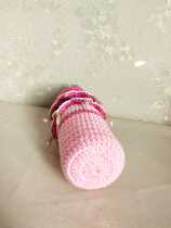 Hand-woven cup sleeve cross-body protective cover put hot heat insulation universal chaperon creative cup cover Palace roll bead curtain