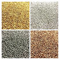 500 200 50pcs 2 4 6mm Gold Bronze Tone Metal Beads Smooth