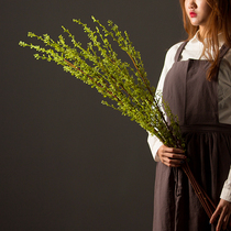 Snow Willow bunches ground simulation flower decoration simple living room TV cabinet High bottle arrangement green flower decoration fake flower