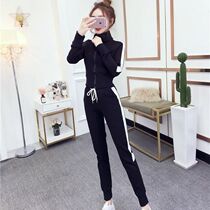 2021 Spring and Autumn new sports leisure suit women fashion Korean foreign style students long sleeve sweater two-piece autumn