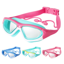 Boys' waterproof swimming goggles Girls' big framers Anti-fog HD children Swimming glasses Children learn swimming equipment