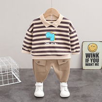 Male baby clothes 5 6 6 7 7 8 8 9 9 10 months Four multimonth baby spring clothing Split Spring Autumn Season Suits