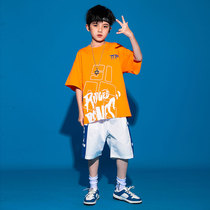 Boys Street Dance Suit Hip Hop Tide Suit Boys Summer Suit Children Loose Handsome Tide Cool Show