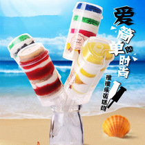 Round push cake tube wholesale food pusher rainbow stick cake push bucket push Cup 120