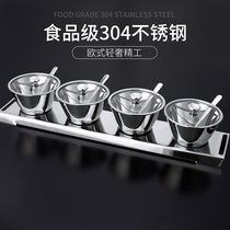304 stainless steel seasoning jar Kitchen household Nordic seasoning jar Pepper oil tank seasoning box set combination package