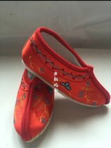 Embroidered shoes womens shoes and wish to pray for blessings three-inch Golden Lotus womens embroidered shoes small feet multi-color optional props