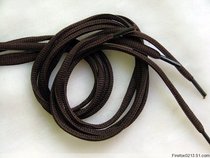 Winter gothic selling outdoor laces coffee color 7MM Oval Laces Semicircle laces Long 100-130CM