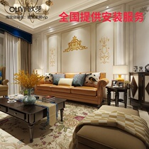 American simple living room hard bag background wall European TV background wall Hard bag custom light luxury bedside soft bag background