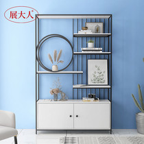 Creative Tennis Red Light Extravagant Iron Art Partition Cosmetics Display Shelf Beauty Salon Shelf Decoration Bookshelves Flower Racks