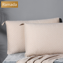 Ramada 100% cotton pillow brand adult neck pillow A hard washable machine washable cervical spine pillow