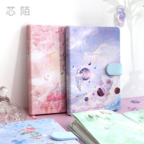 Core strangeness Small Qing New Handbooks Bennet Red Daily Notebook Brief Joins Wind Art College Students Refined handbooks Benko Carry-on Cute Day Ensemble Young Girl Hearts Personality Creative Stationery Notepad