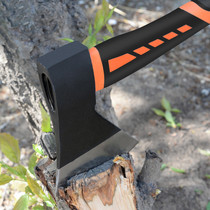 Wood chopping axe axe woodworking chopping steel household field pure steel integrated wood axe Outdoor All steel Sharp