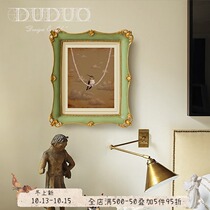 French romantic bedroom decoration painting in ancient style carved hipster living room dining room hanging painting retro American murals