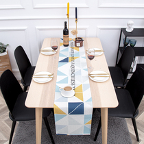 Nordic rectangular table table flag waterproof and dustproof TV cabinet cover cloth thick cotton linen decoration home fabric customization